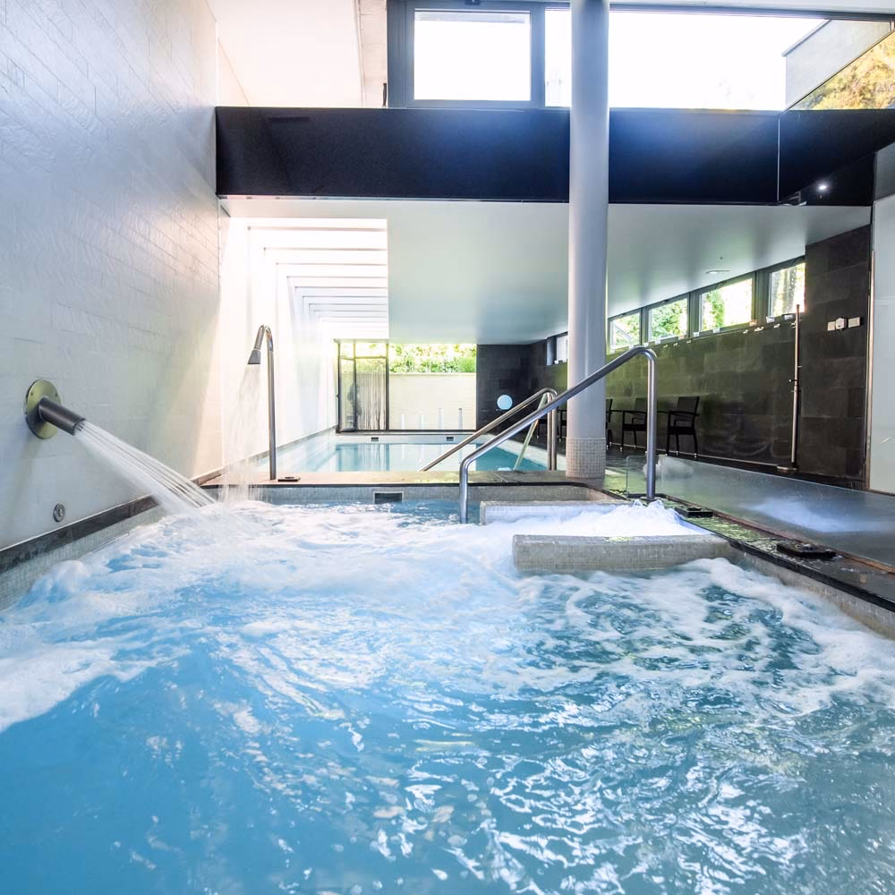 Spa boutique con piscina de hidromasaje en Hotel Spa Niwa